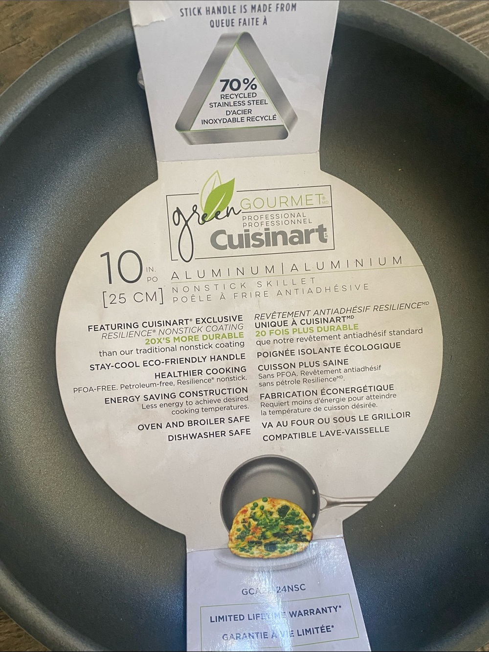 Cuisinart Green Gourmet 10-inch Nonstick Skillet - Gray